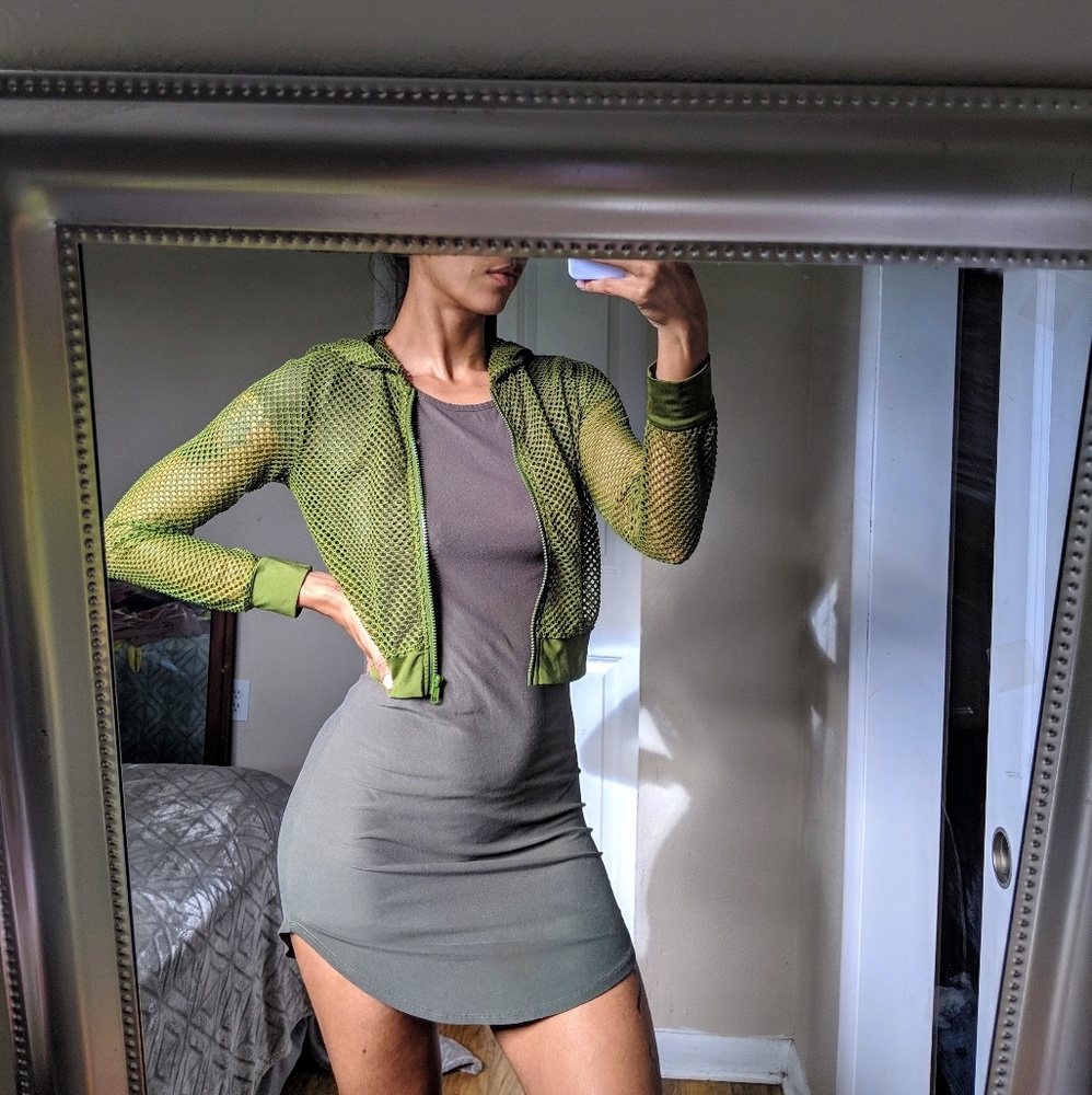 Gray/Olive Tshirt Dress